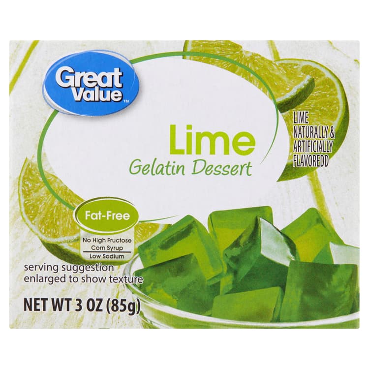 Great Value Lime Gelatin Dessert