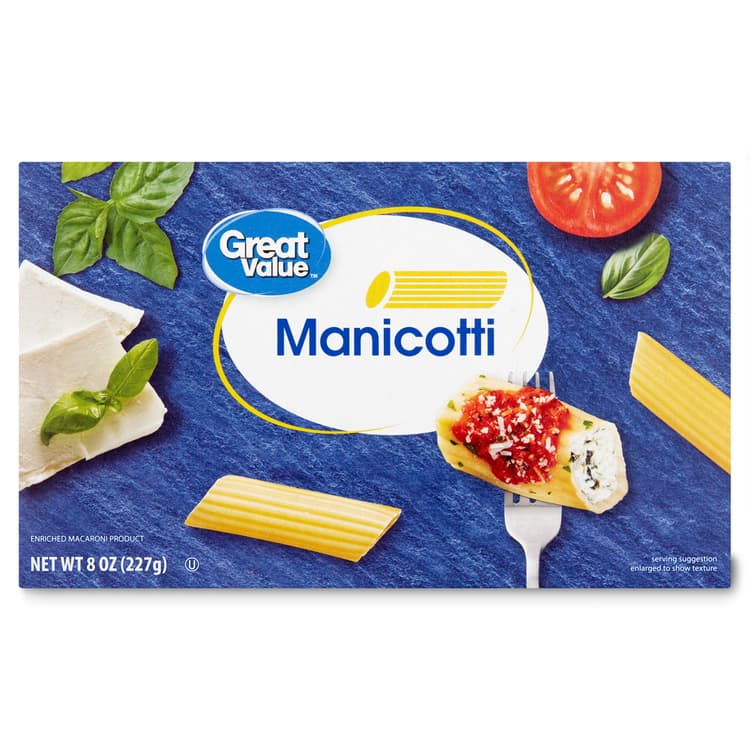 Great Value Manicotti