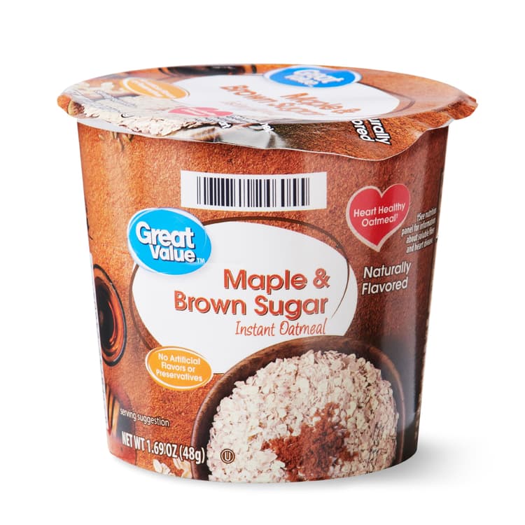 Great Value Maple & Brown Sugar Instant Oatmeal