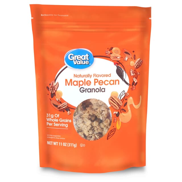 Is it High Fructose Corn Syrup Free? Great Value Naturally Flavored Maple Pecan Granola