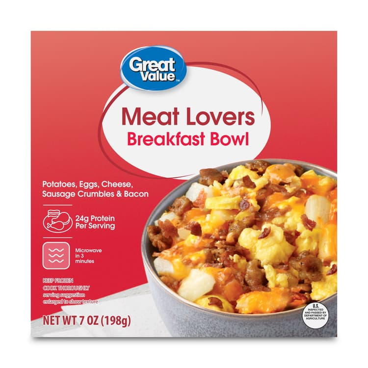 Great Value Meat Lovers Breakfast Bowl