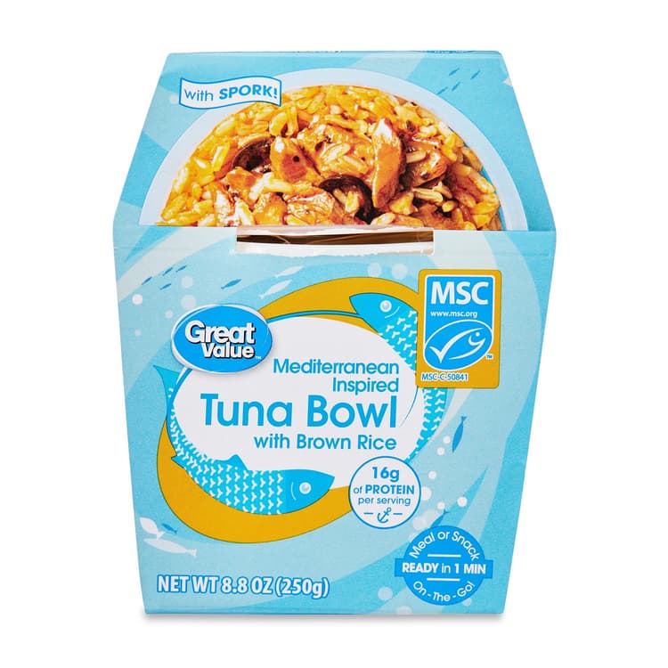 Great Value Mediterranean Inspired Tuna Bowl With Brown Rice