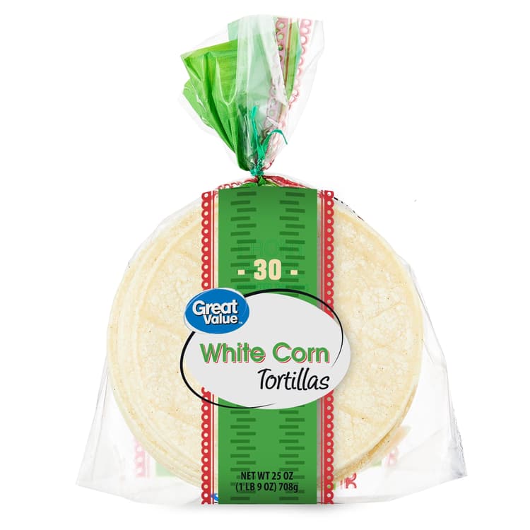 Great Value Medium White Corn Tortillas