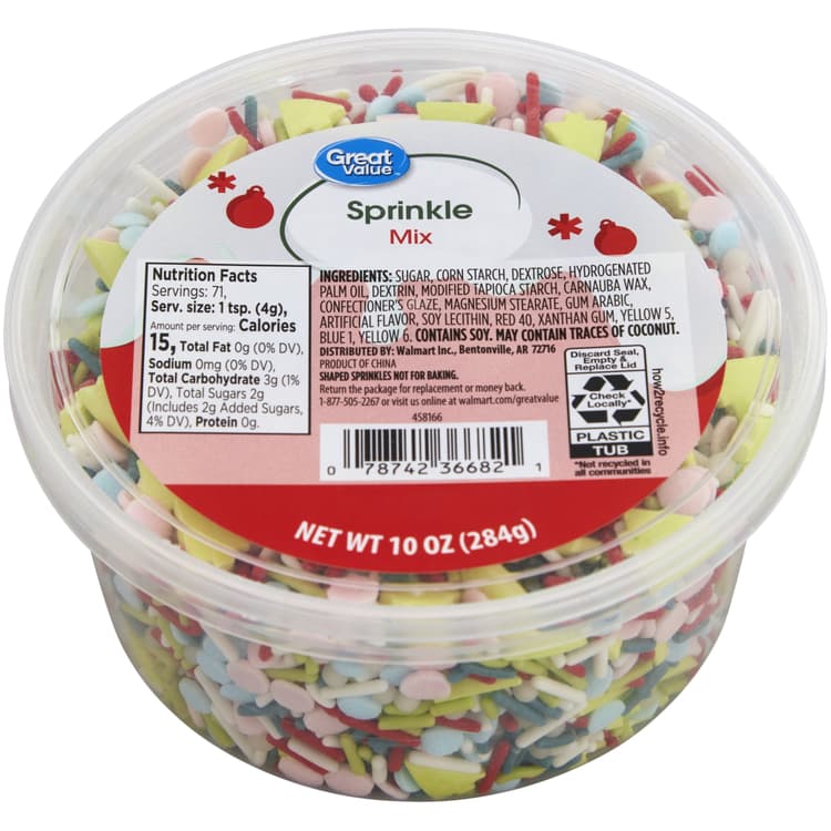 Great Value Sprinkle Mix Tub