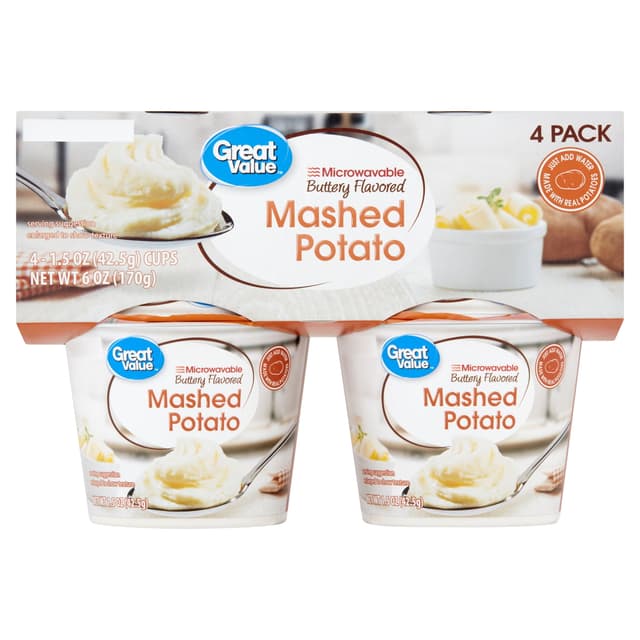 Is it Artificial Food Coloring Free? Great Value Microwavable Buttery Flavored Mashed Potato