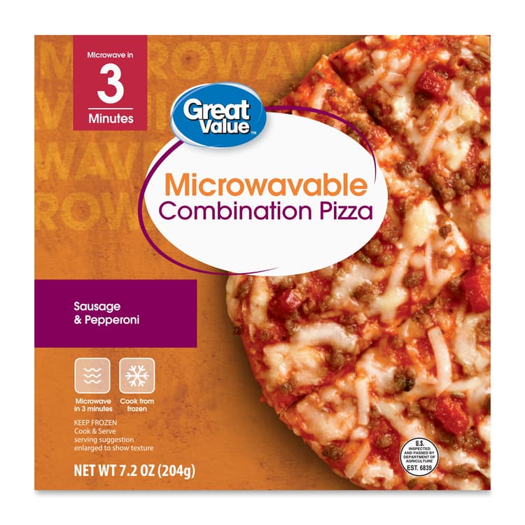 Great Value Microwavable Combination Pizza
