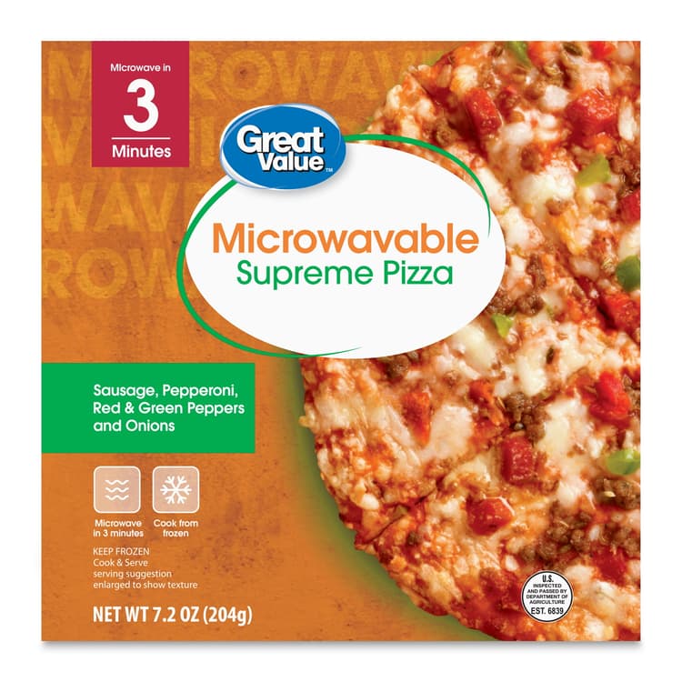 Microwave Supreme Pizza