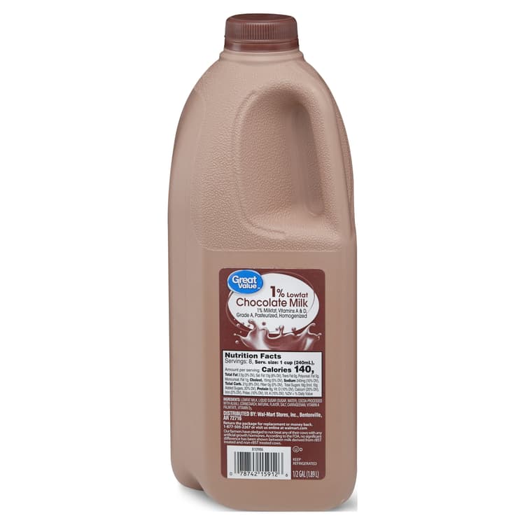 Great Value 1% Lowfat Chocolate Milk