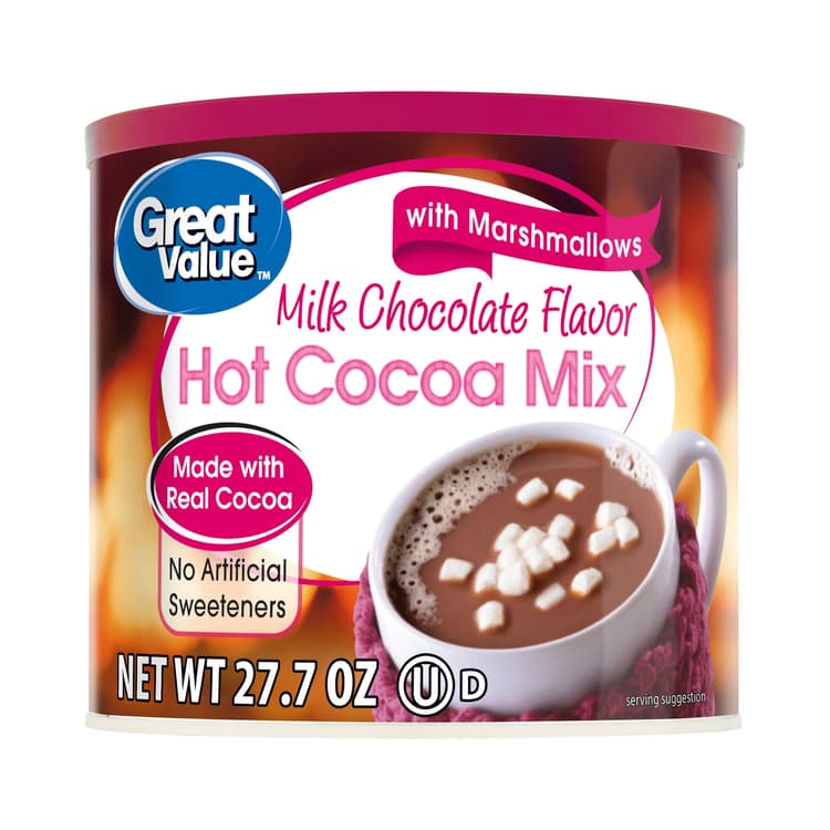 Great Value Milk Chocolate Hot Cocoa Drink Mix With Marshmallows