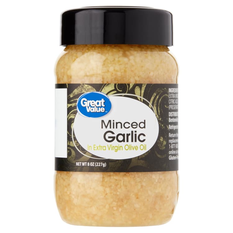 Great Value Minced Garlic In Extra Virgin Olive Oil