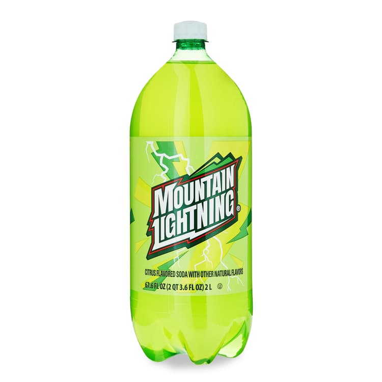 Great Value Mountain Lightning Citrus Flavored Soda Pop