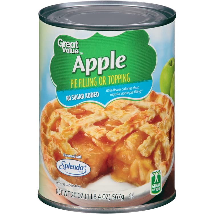 Great Value No Sugar Added Apple Pie Filling & Topping