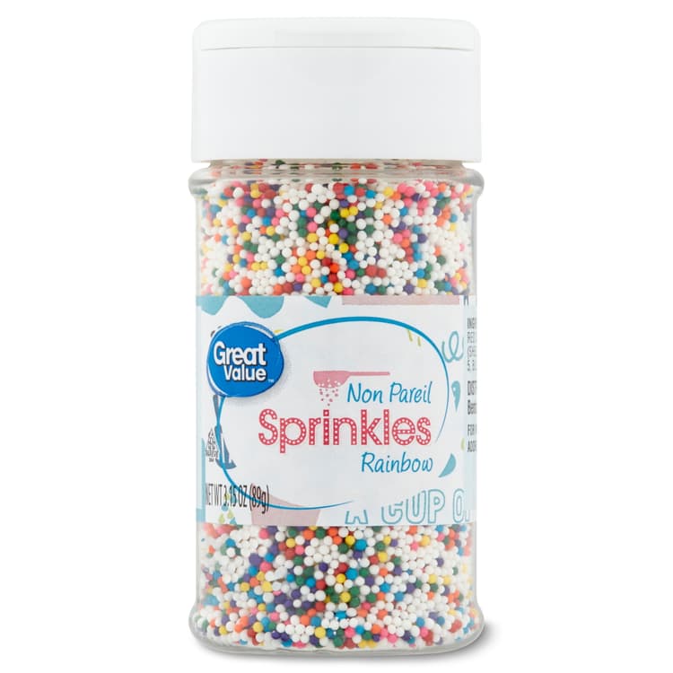 Great Value Non Pareil Sprinkles, Rainbow