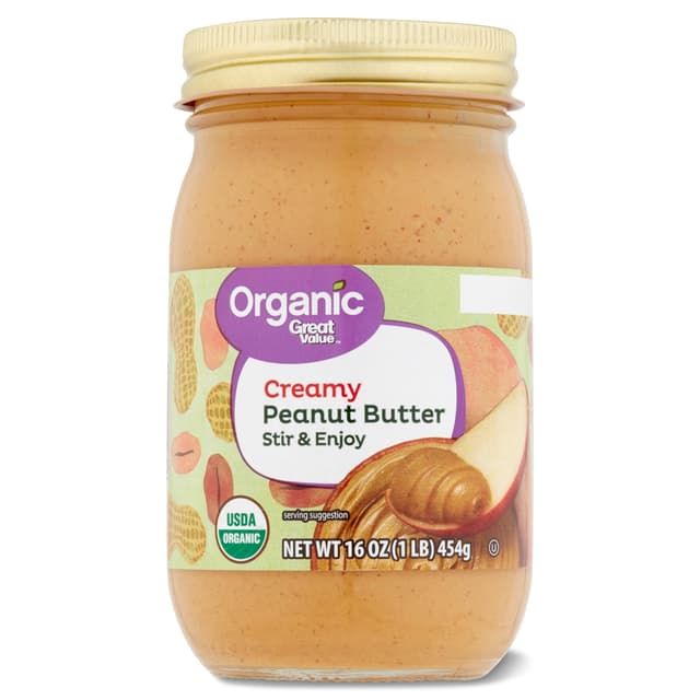Is it Low FODMAP? Great Value Organic Creamy Stir Peanut Butter