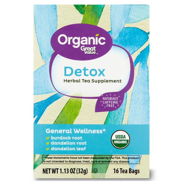 Great Value Organic Detox Herbal Tea Supplement