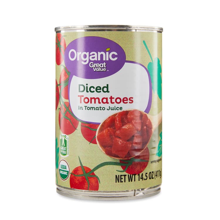 Great Value Organic Diced Tomatoes In Tomato Juice