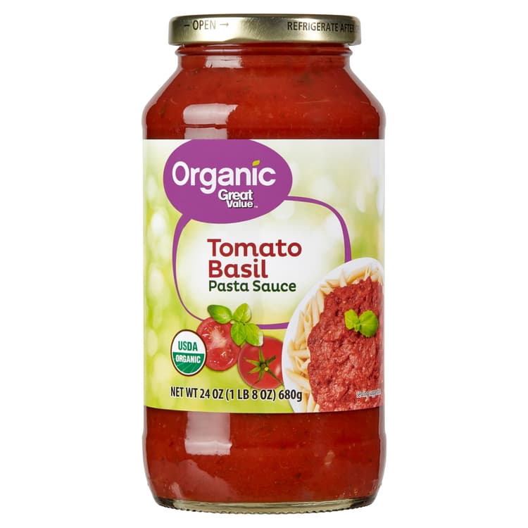 Great Value Organic Tomato Basil Pasta Sauce