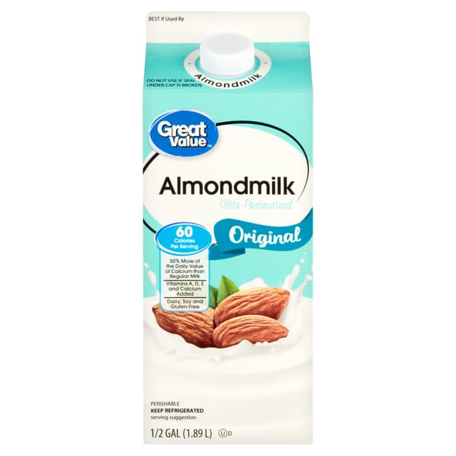 Is it Lactose Free? Great Value Original Almond Milk, Half Gallon