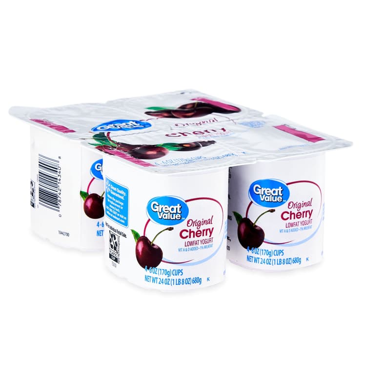 Great Value Original Cherry Lowfat Yogurt