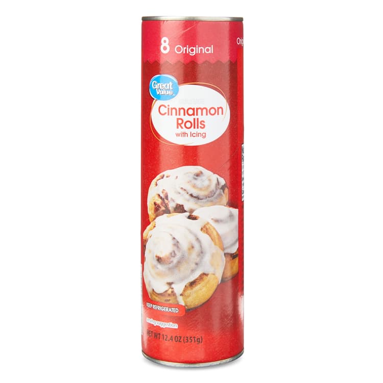Great Value Cinnamon Rolls With Icing 8 Original