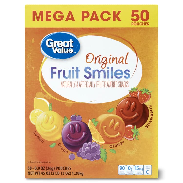 Great Value Original Fruit Smiles