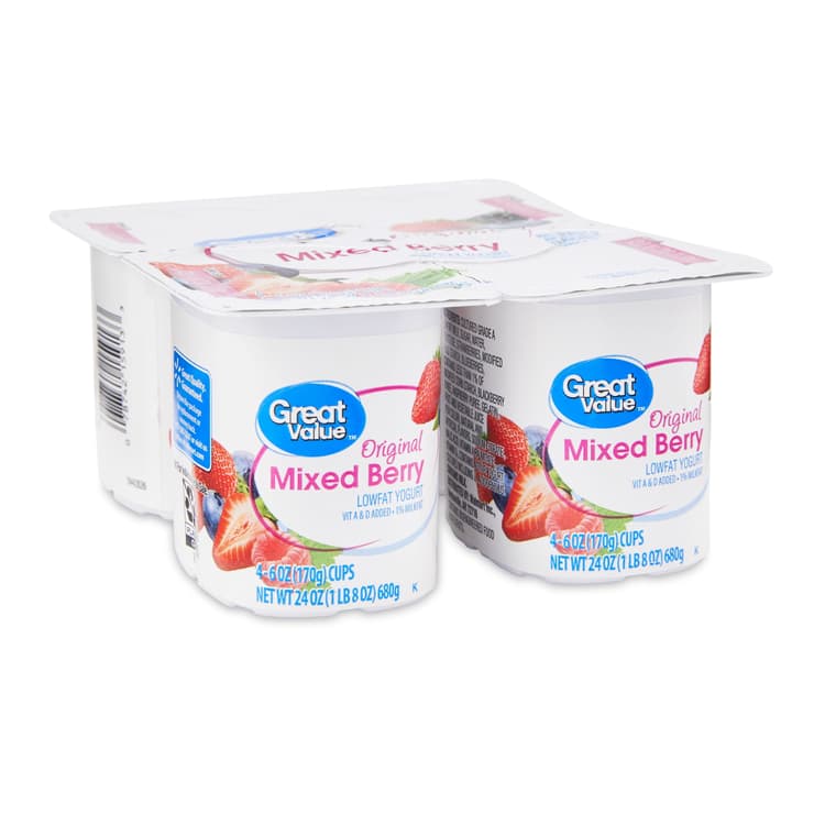 Great Value Original Mixed Berry Lowfat Yogurt