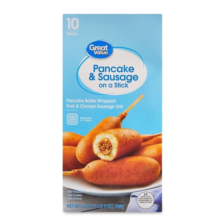 Great Value Original Pancakes & Sausage On A Stick Box