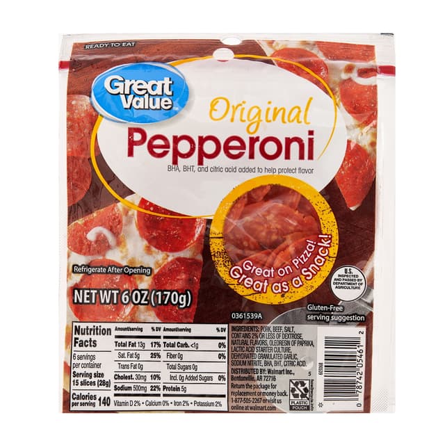 Is it Coconut Free? Great Value Original Pepperoni Slices