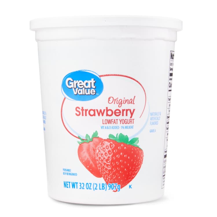 Great Value Original Strawberry Lowfat Yogurt