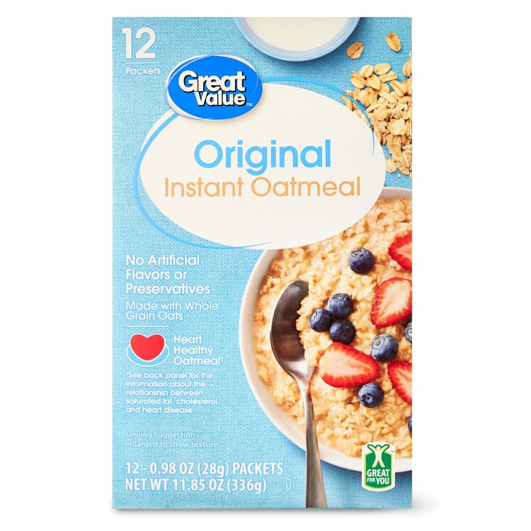 Great Value Orignal Instant Oatmeal