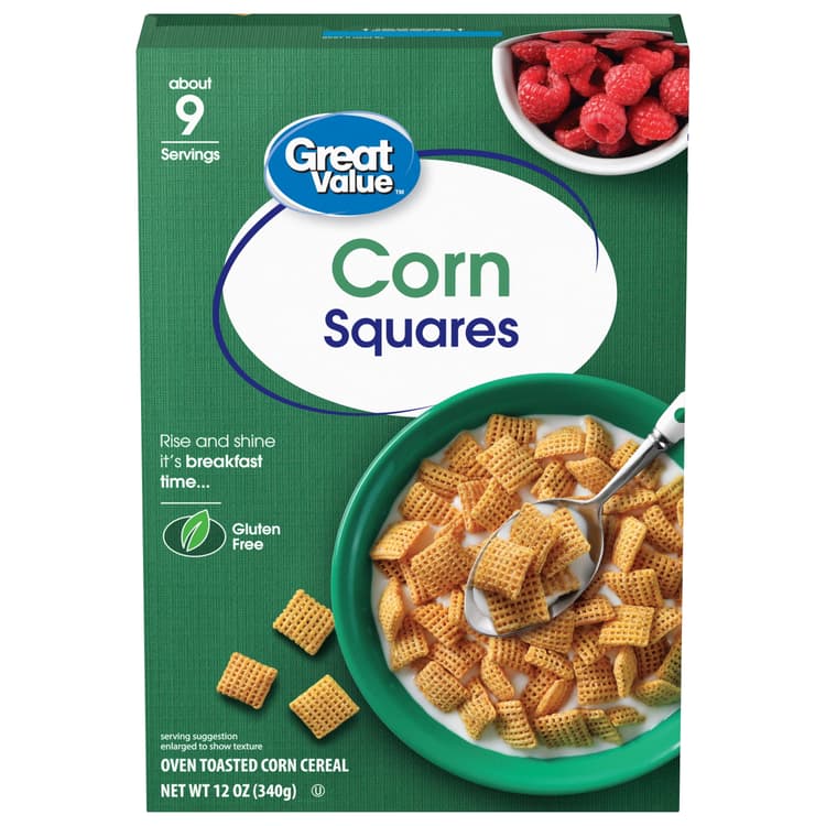 Great Value Oven Toasted Corn Squares Cereal