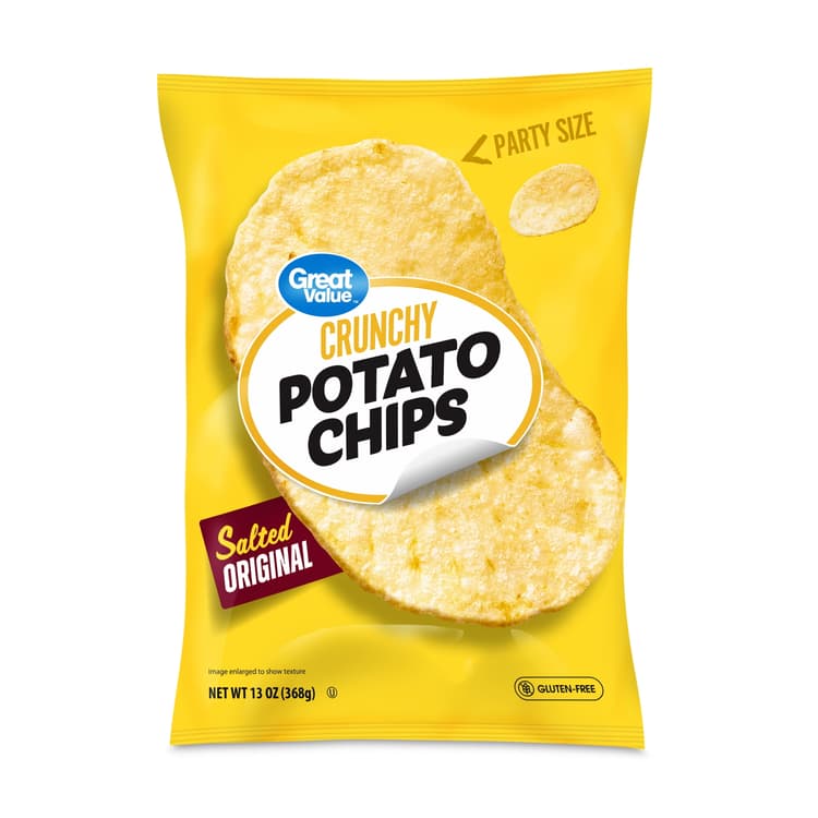 Great Value Party Size Original Potato Chips