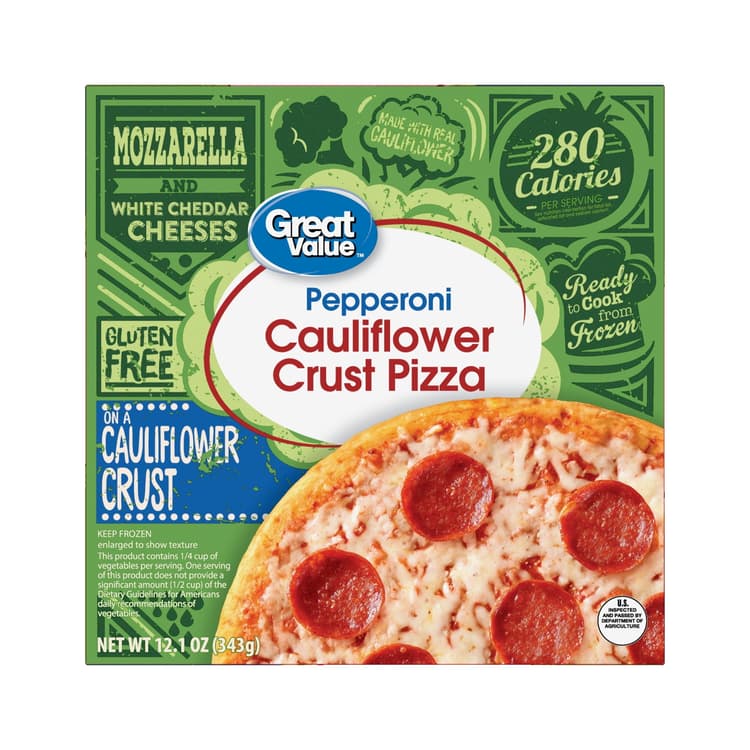 Great Value Gluten Free Pepperoni Cauliflower Crust Pizza
