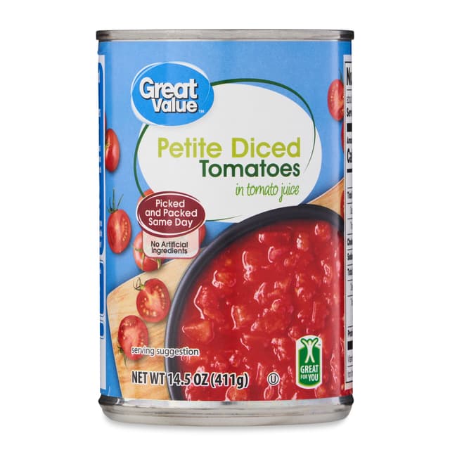 Is it Fish Free? Great Value Petite Diced Tomatoes In Tomato Juice