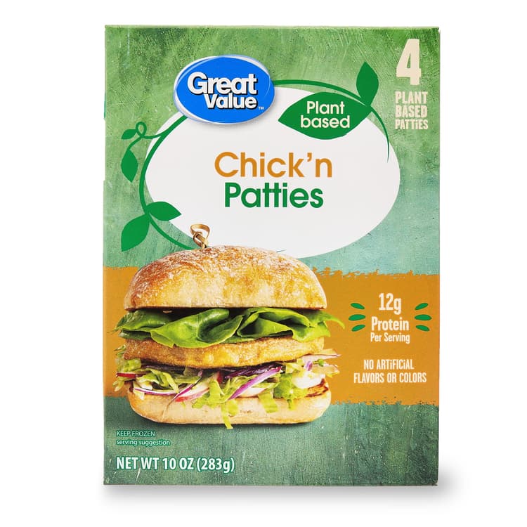 Great Value Plant Based Chick'N Patties