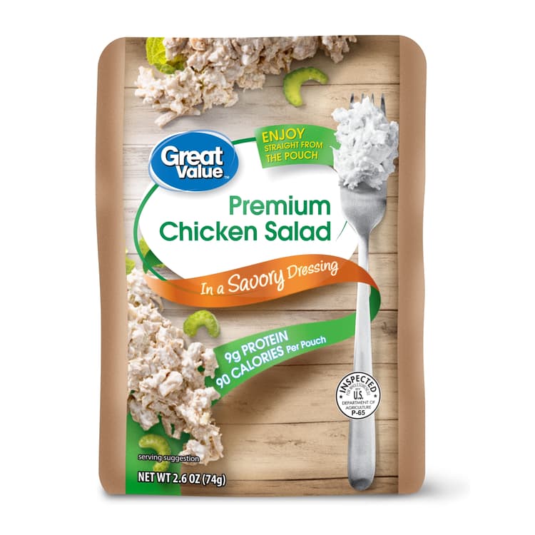 Great Value Premium Chicken Salad, Pouch ( Of Protein Per Package