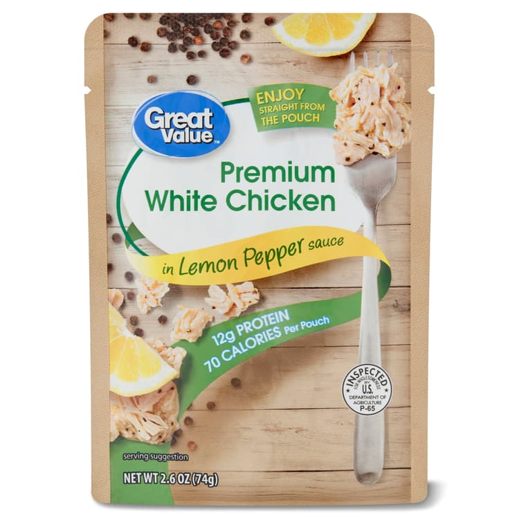 Great Value Premium White Chicken, In Lemon Pepper Sauce