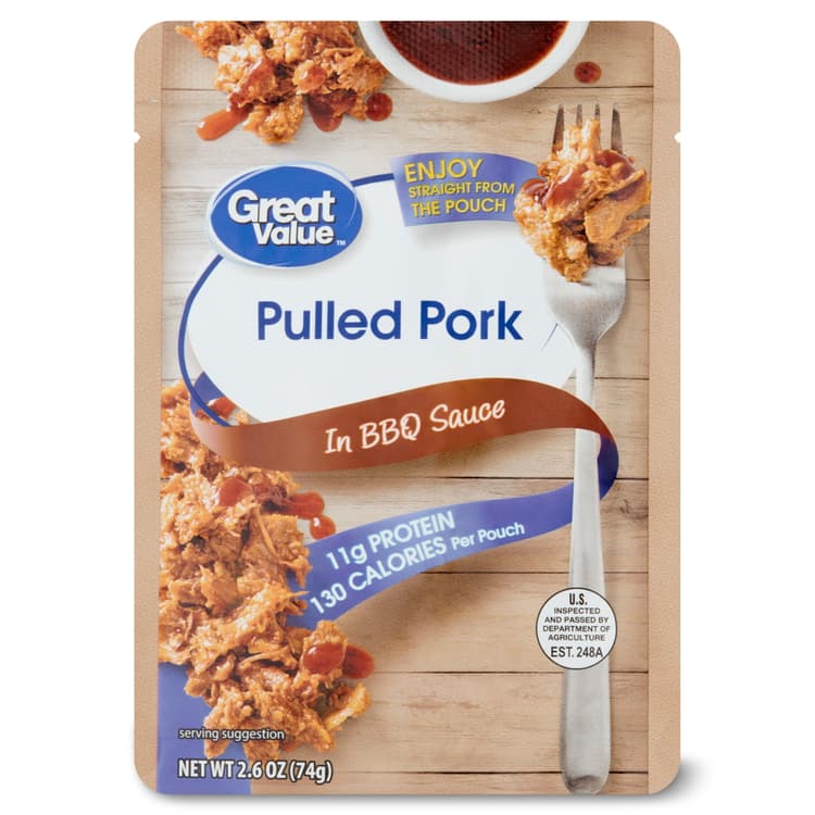Great Value Pulled Pork, In Bbq Sauce