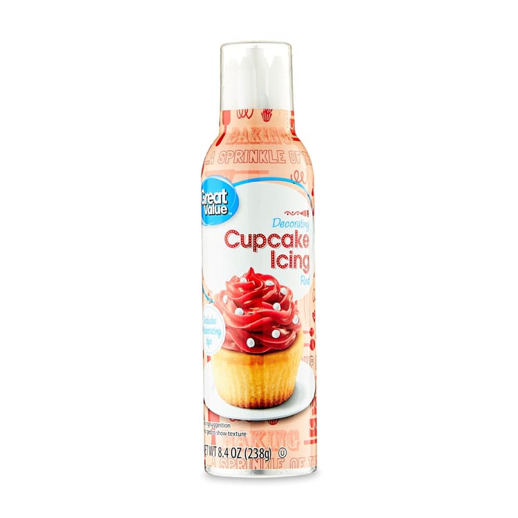 Great Value Red Cupcake Icing