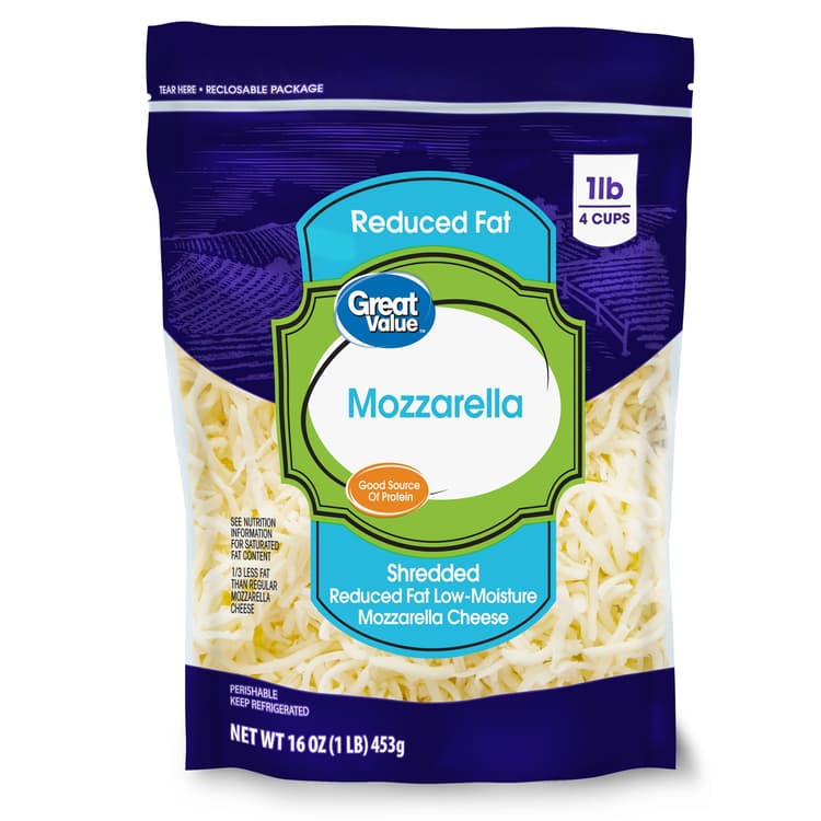 Great Value Reduced Fat Shredded Mozzarella Cheese