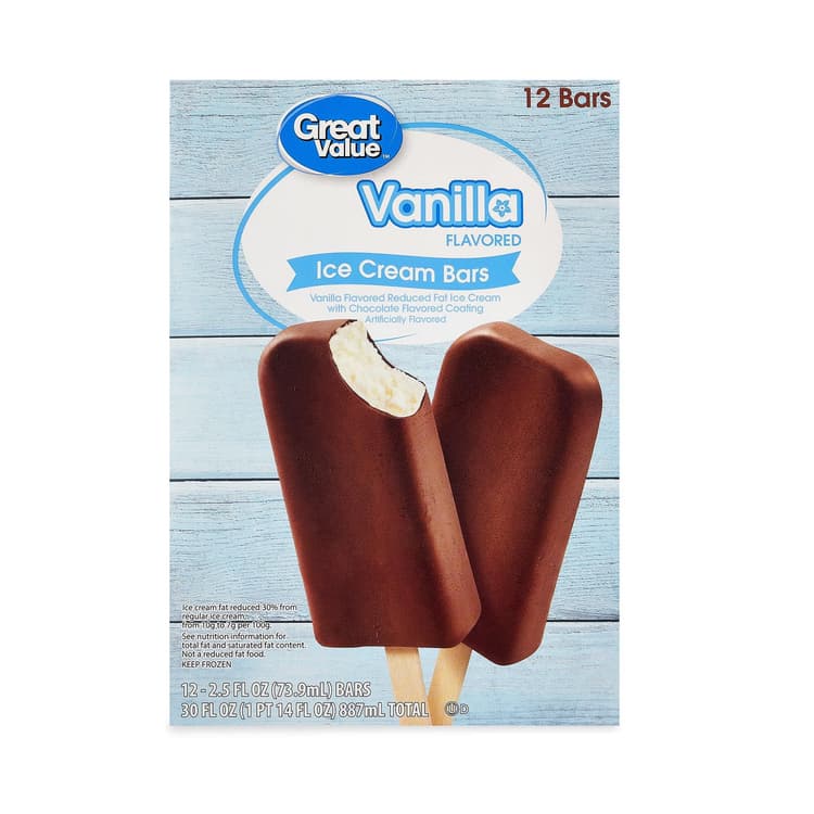 Great Value Vanilla Flavored Ice Cream Bars