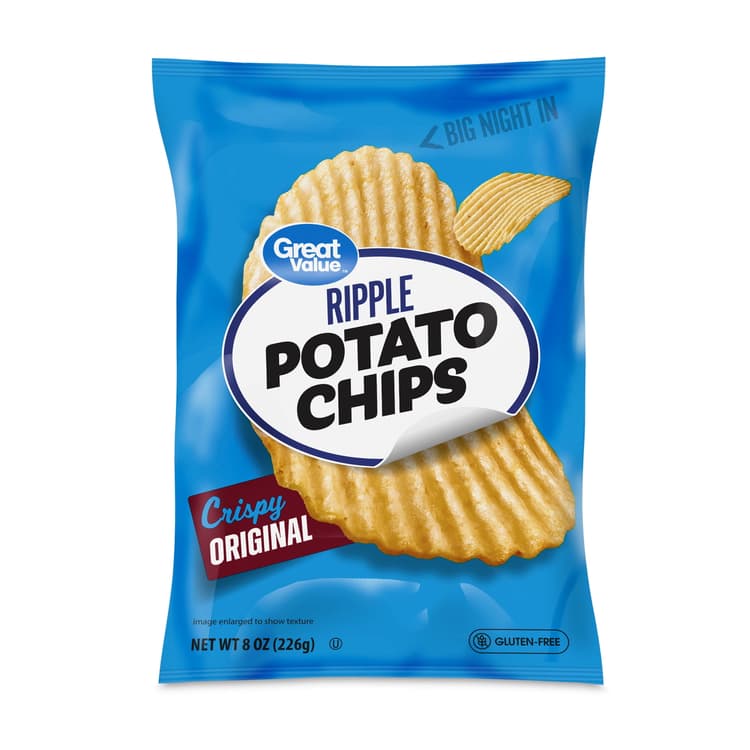 Great Value Rippled Original Potato Chips