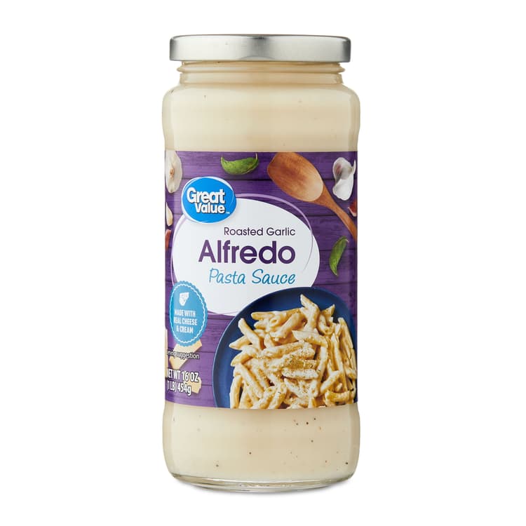 Great Value Roasted Garlic Alfredo Pasta Sauce
