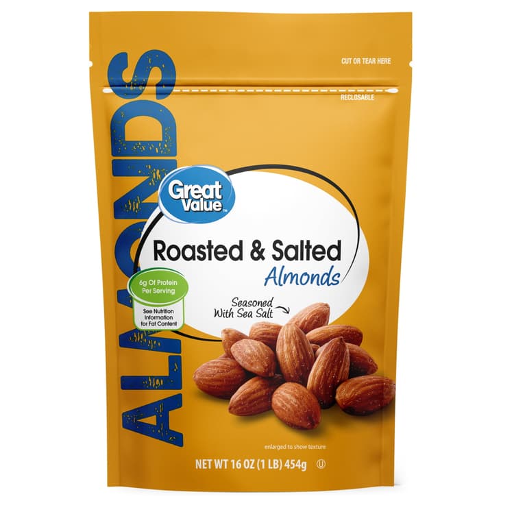 Great Value Roasted & Salted Almonds