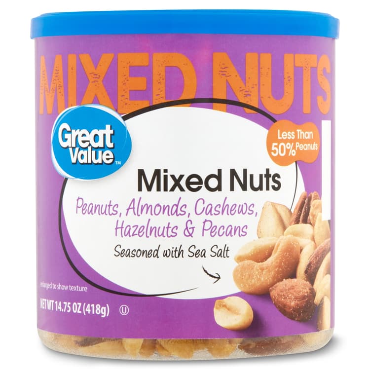 Great Value Roasted & Salted Mixed Nuts