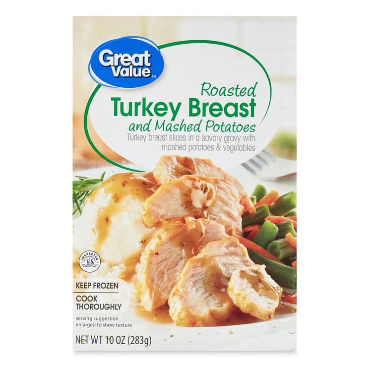 Great Value Roasted Turkey Breast And Mashed Potatoes Meal