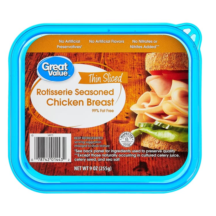 Great Value Rotisserie Chicken Lunchmeat, Plastic Tub, Of Protein Per