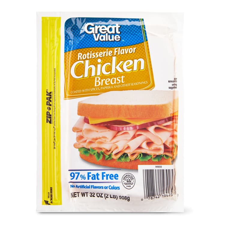 Great Value Rotisserie Flavor Chicken Breast With Rib Meat
