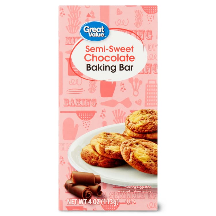Great Value Semi-Sweet Chocolate Baking Bar