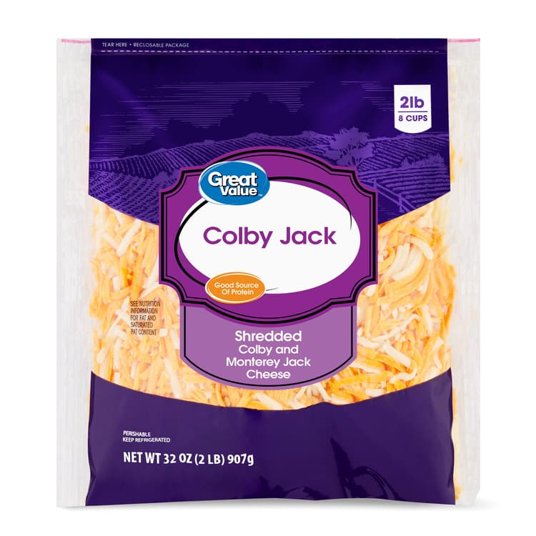 Great Value Shredded Colby & Monterey Jack Cheese